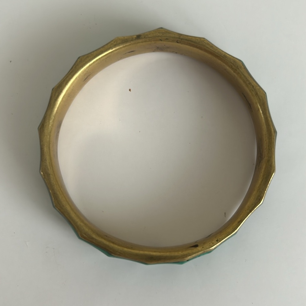 Vintage Malachite Bangle - Picture 6 of 7